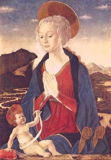 Alesso Baldovinetti Madonna and Child France oil painting art